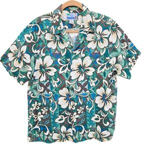 Vintage RJC Men's Hawaiian Shirt Large